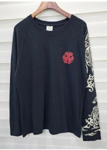 Japanese Vintage 일본 잉어문양 티셔츠 - L사이즈